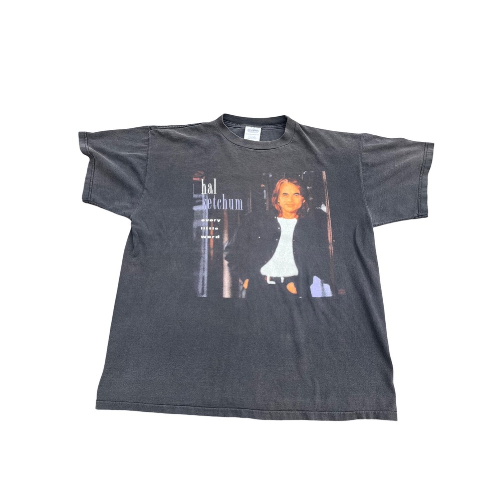 Vintage Hal Ketchum Shirt 1995 Every Little Word Tour Winterland Black XL Mens